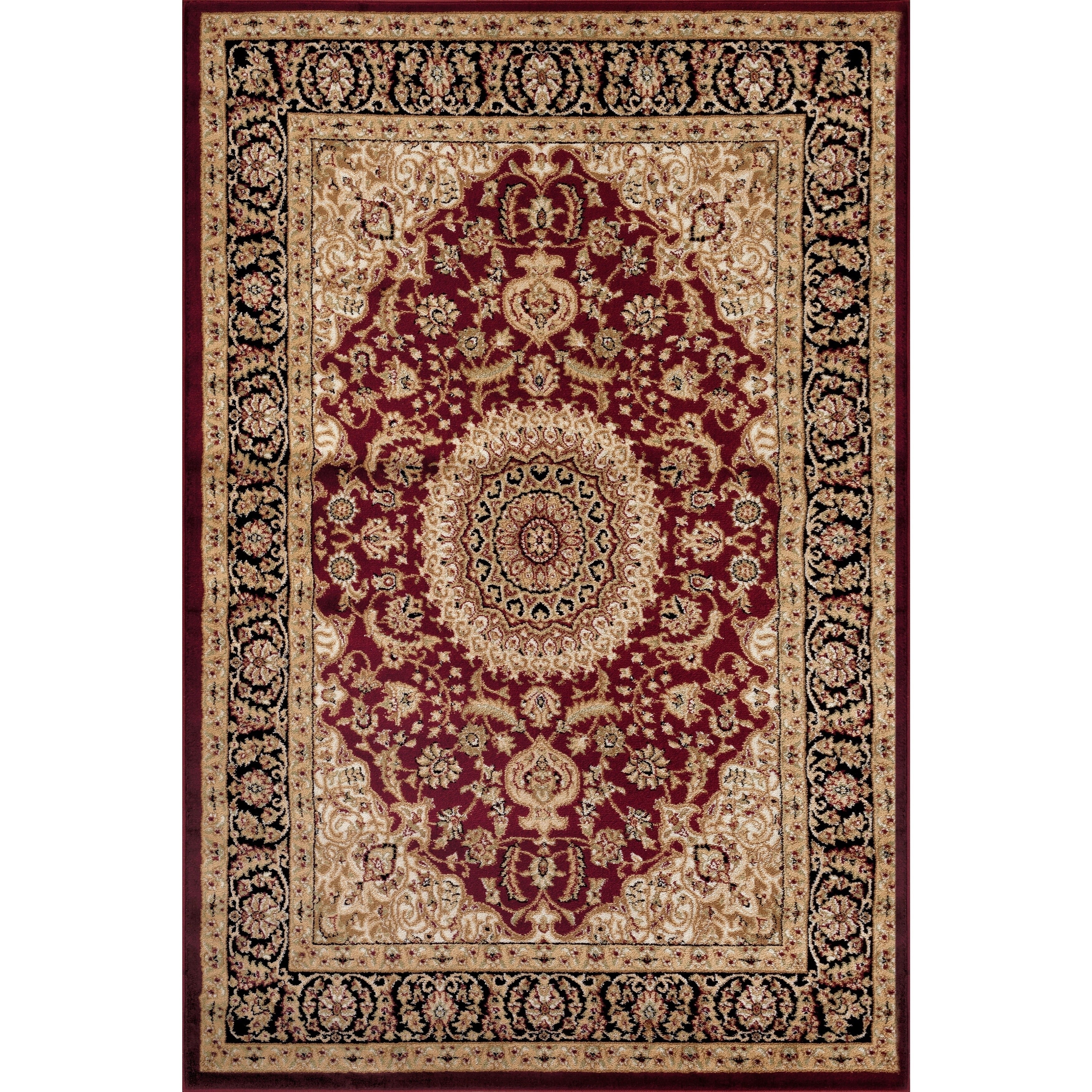 World Rug Gallery Traditional Oriental Medallion Area Rug