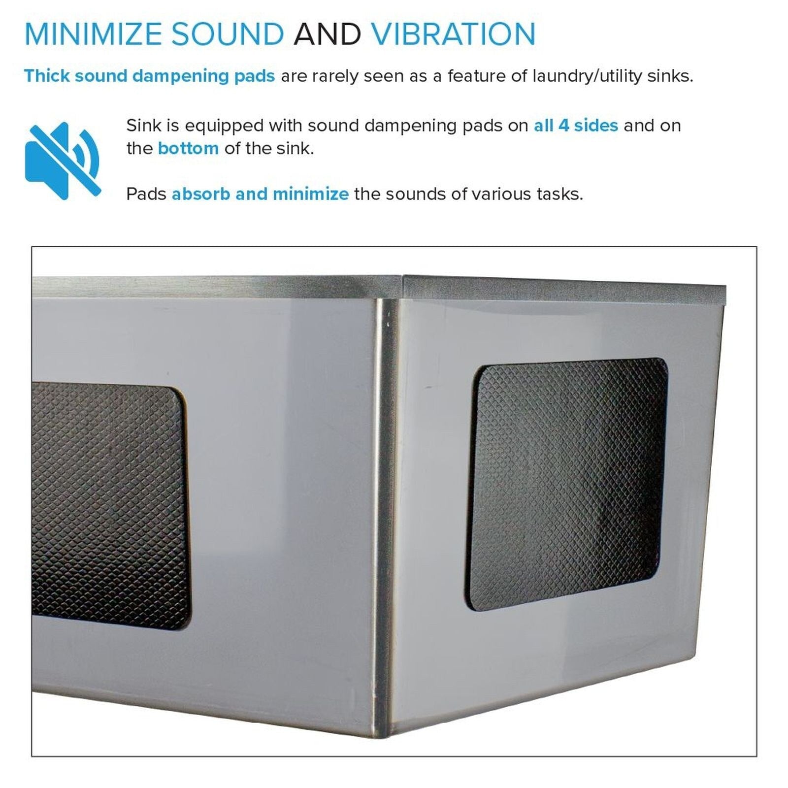 Évier de buanderie et lavabo en acier inoxydable Transolid EWS-2422S de 24 po de largeur x 22 po de profondeur x 35 po de hauteur - 24 po x 22 po