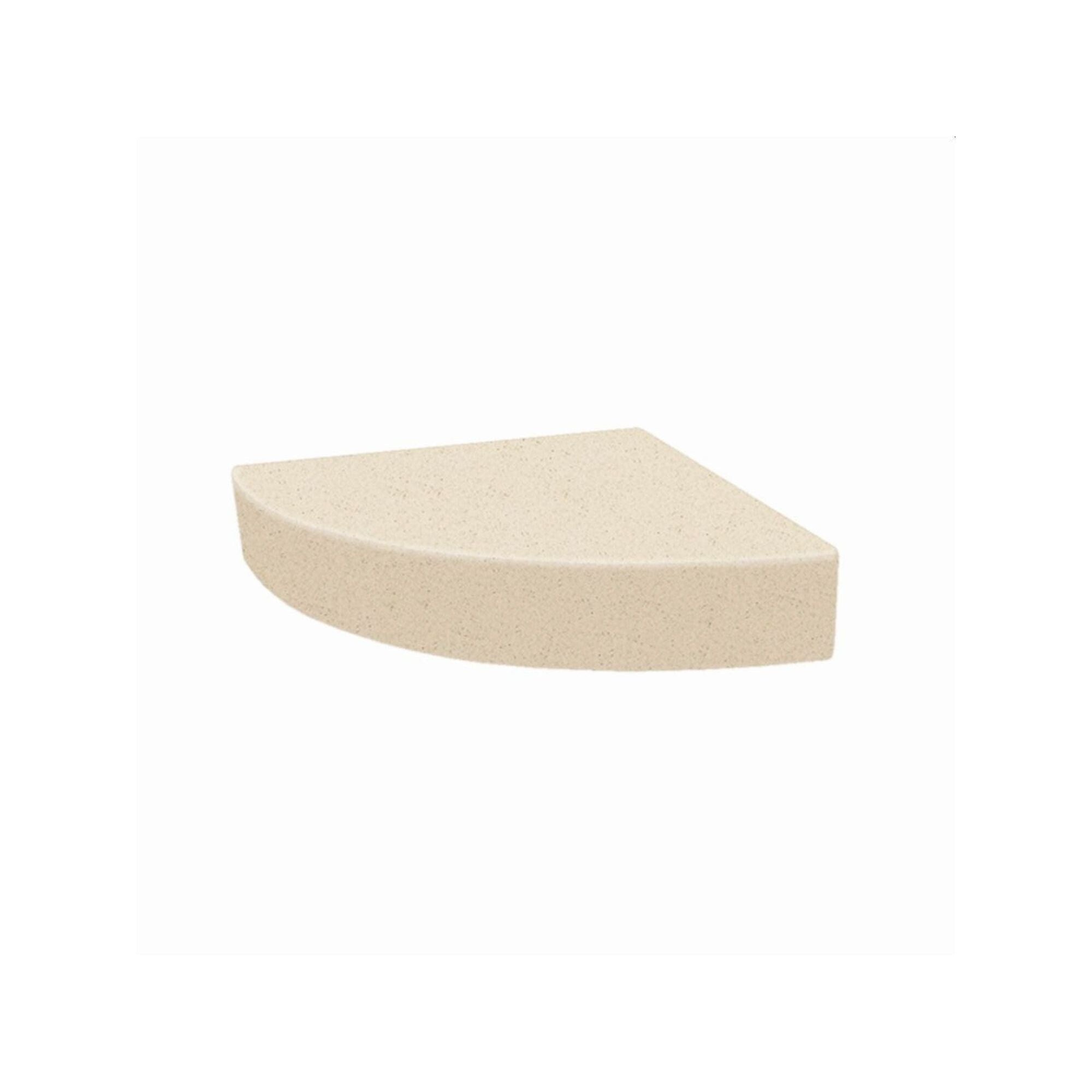 Siège de douche d'angle mural en surface solide Transolid Studio 14 po x 14 po - 14,5 x 14,25 x 3