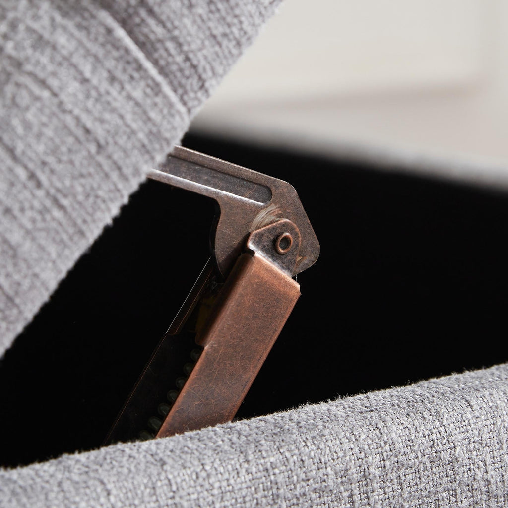 Tufted Storage Ottoman Bench, Rectangular Footstool