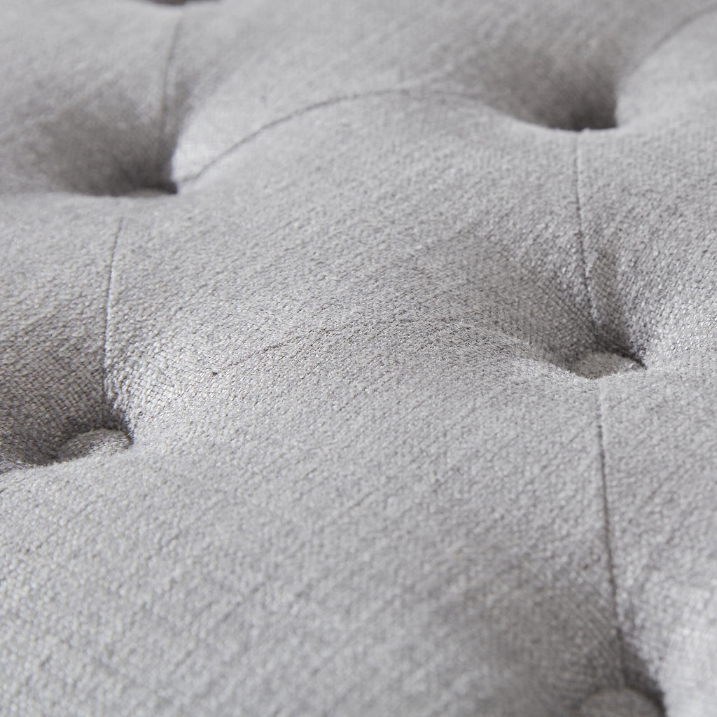 Tufted Storage Ottoman Bench, Rectangular Footstool