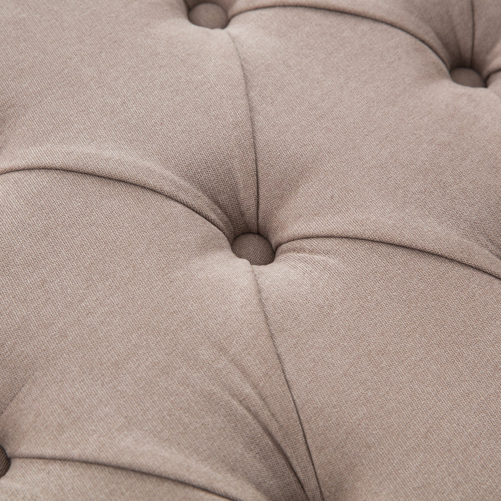 Banc de rangement rembourré, banc d'entrée avec dessus rabattable touffeté, 50,4 pouces