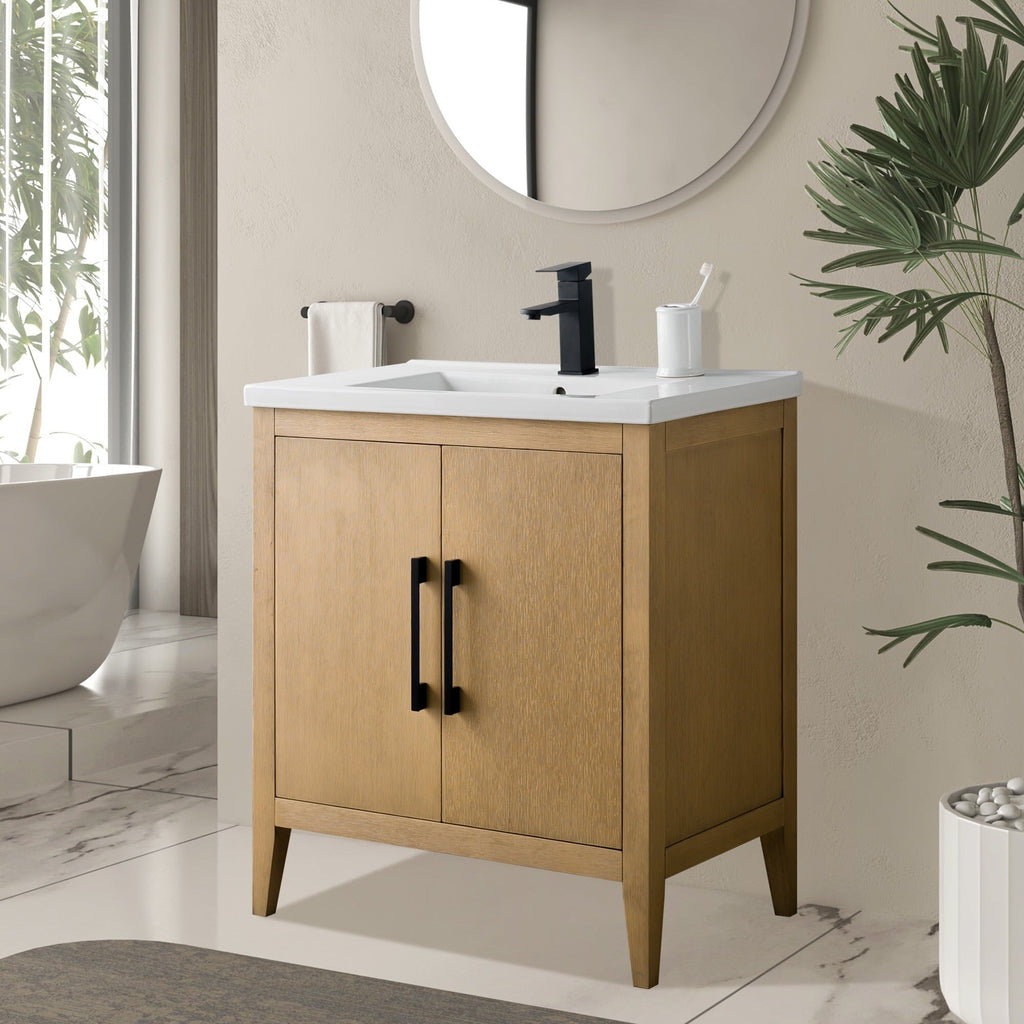 Meuble-lavabo simple Vanity Art 20, 24 ou 30 avec dessus en céramique