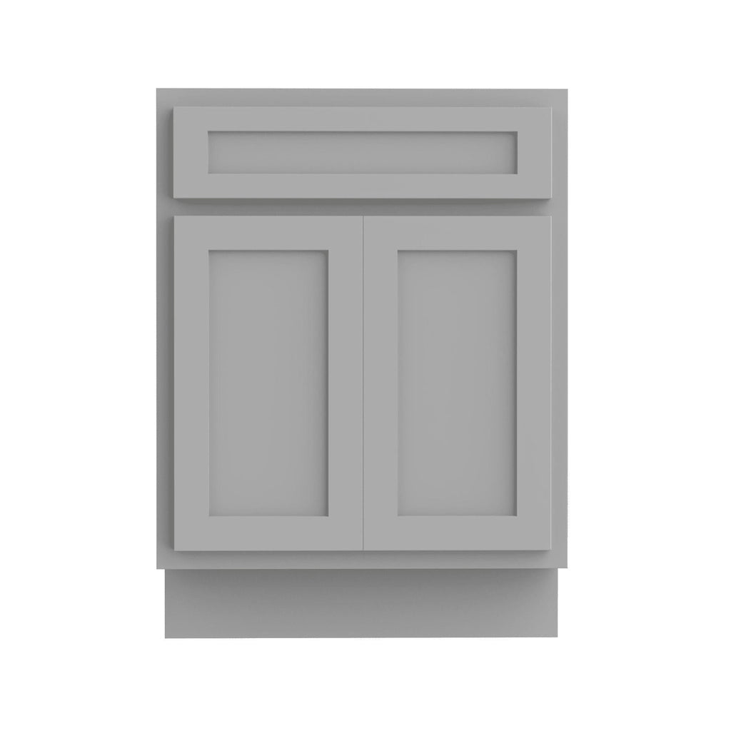 Meuble-lavabo simple en bois massif de 24 pouces de Vanity Art