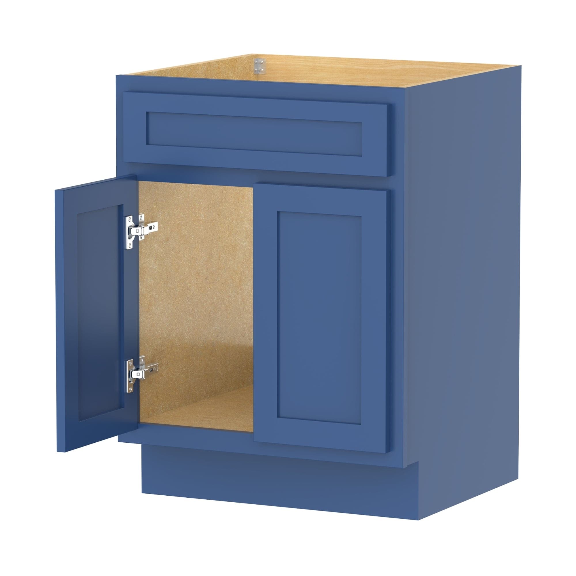 Meuble-lavabo simple en bois massif de 24 pouces de Vanity Art