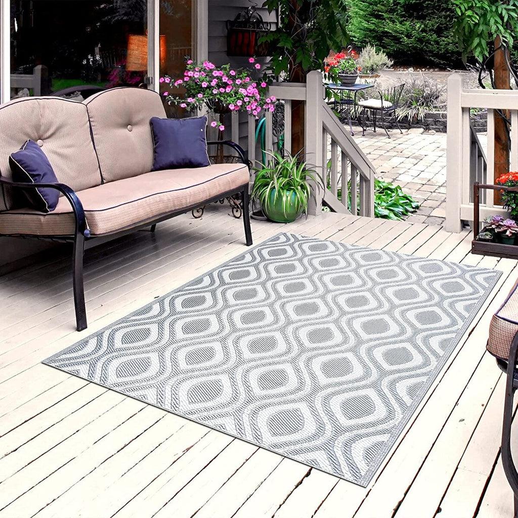 Venice Lightweight Reversible Recycled Plastic Outdoor Floor Mat/Rug