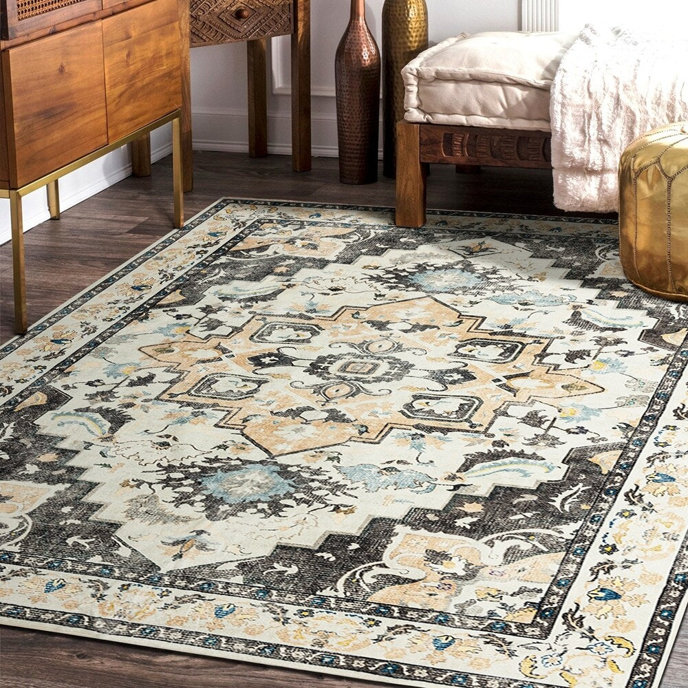 Vintage Modern Abstract Area Rug