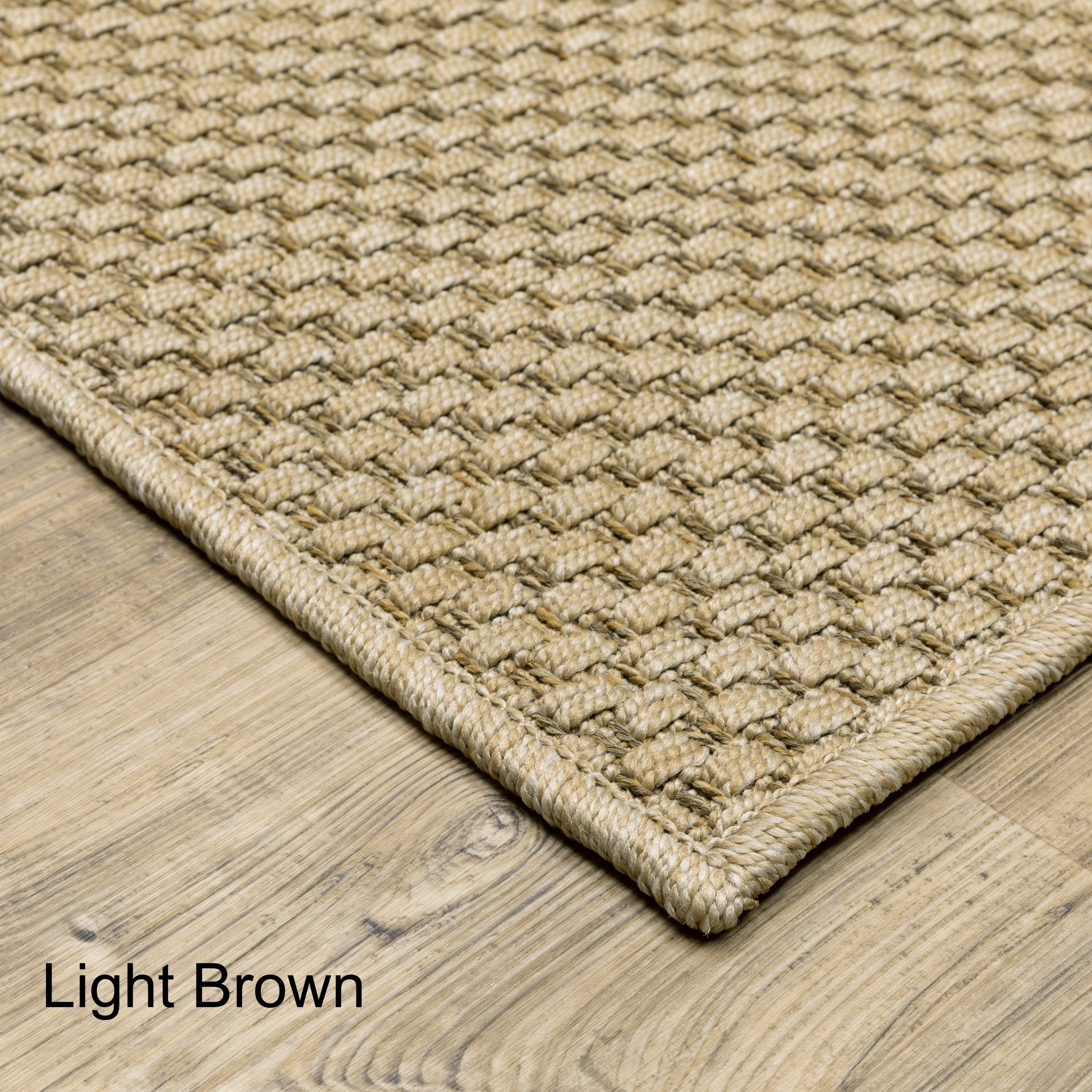 Vista Home Kauai Tonal Basket Weave Indoor-Outdoor Rug.