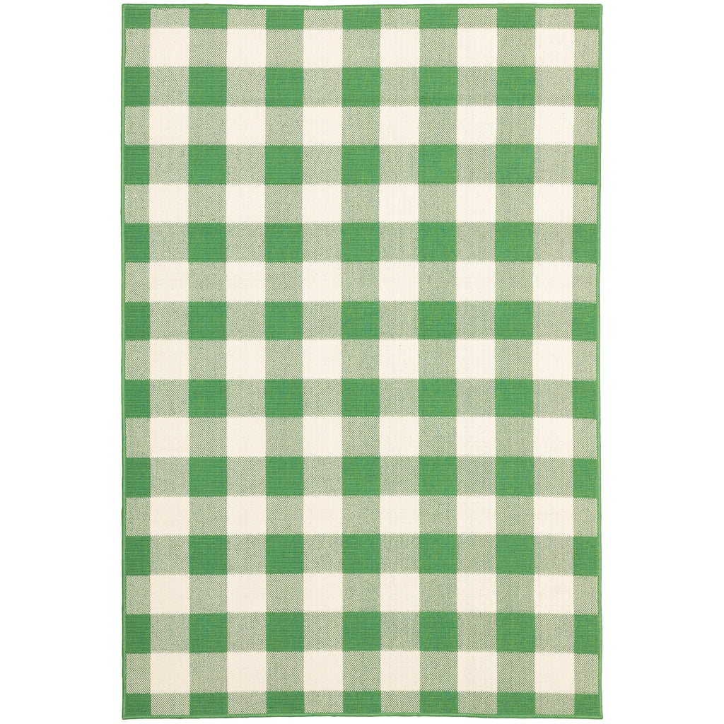 Vista Home Malta Gingham Check Indoor/Outdoor Area Rug