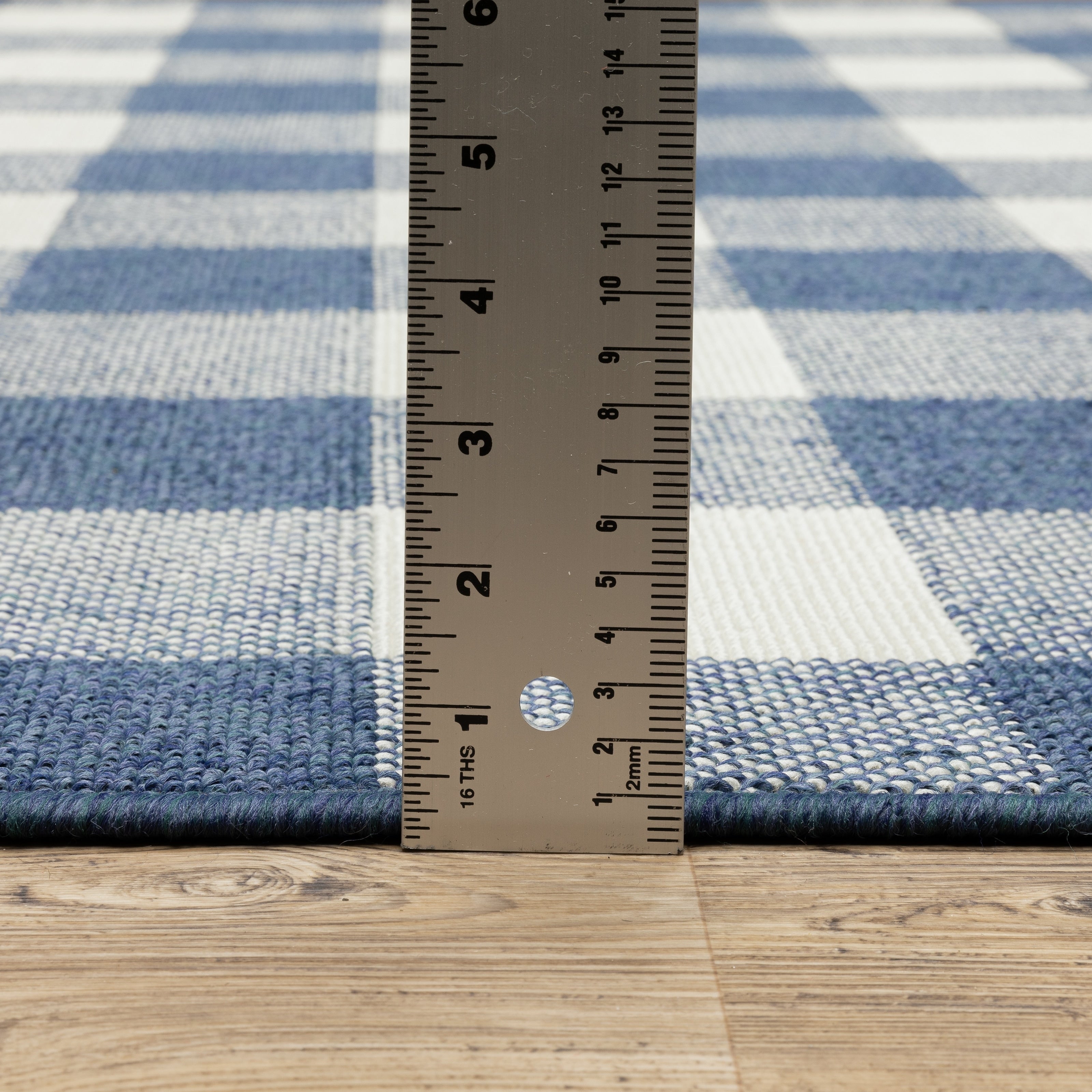 Vista Home Malta Gingham Check Indoor/Outdoor Area Rug