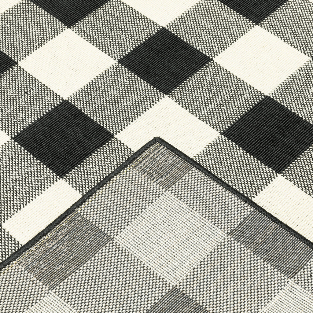 Vista Home Malta Gingham Check Indoor/Outdoor Area Rug