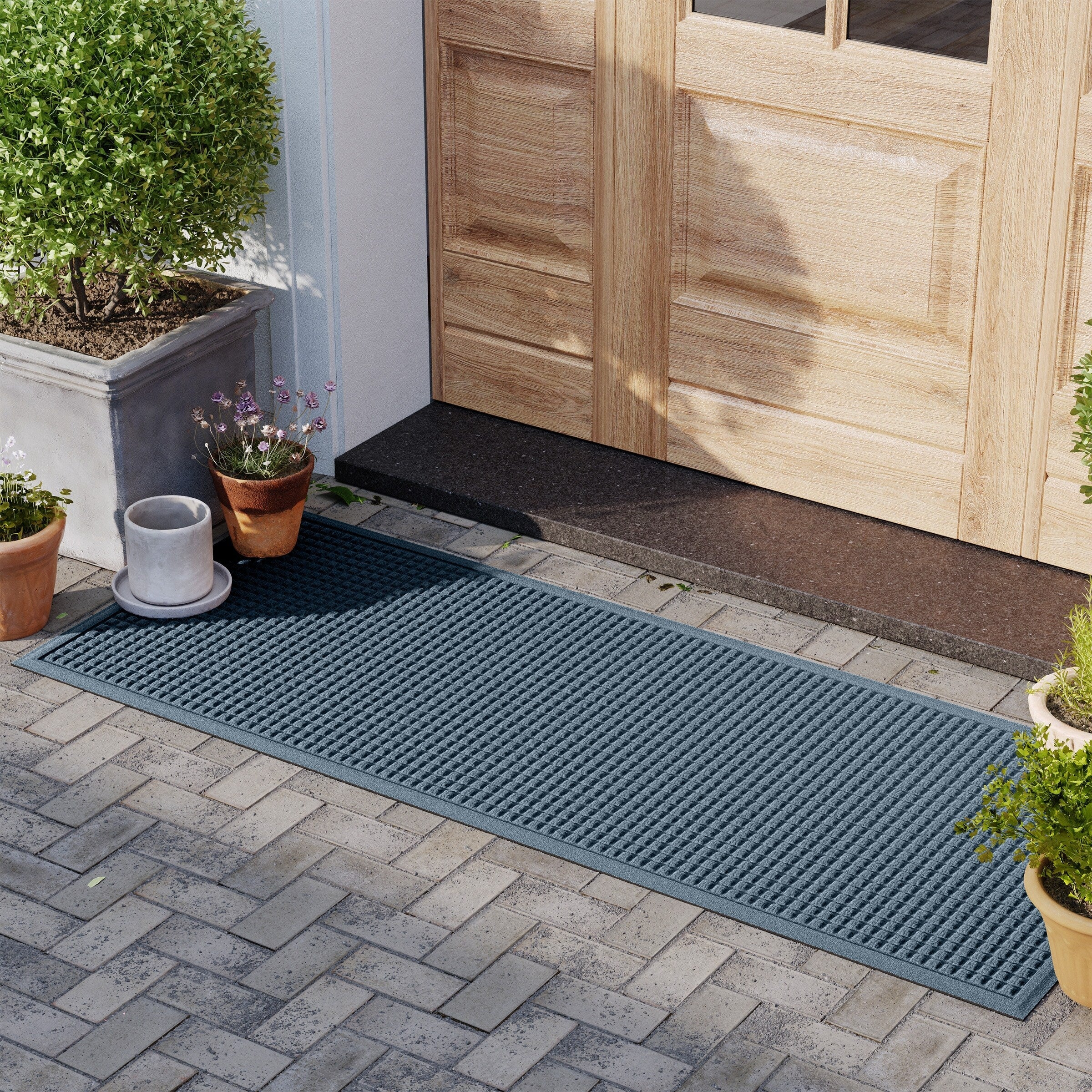WaterHog Squares Indoor Outdoor Door Mat