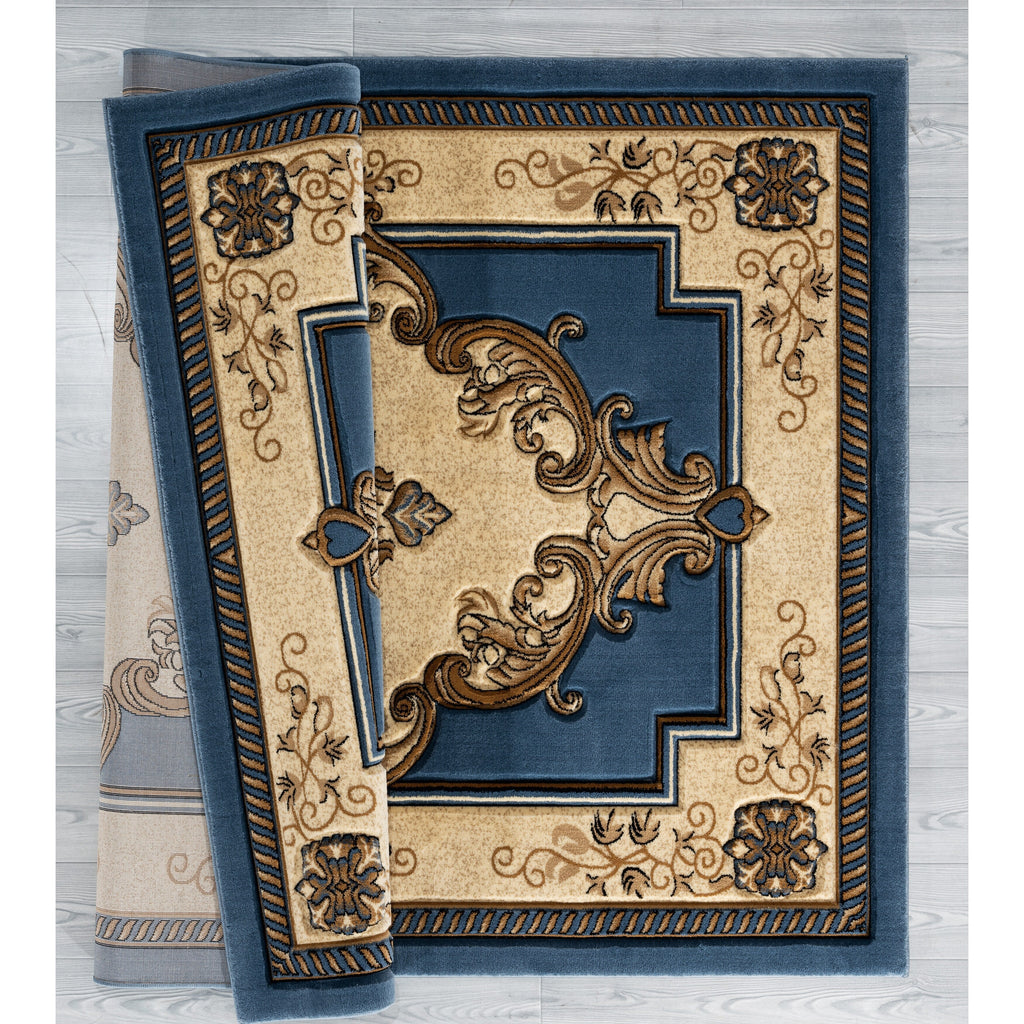 Tapis de salon Porch &amp; Den Curry sculpté à la main