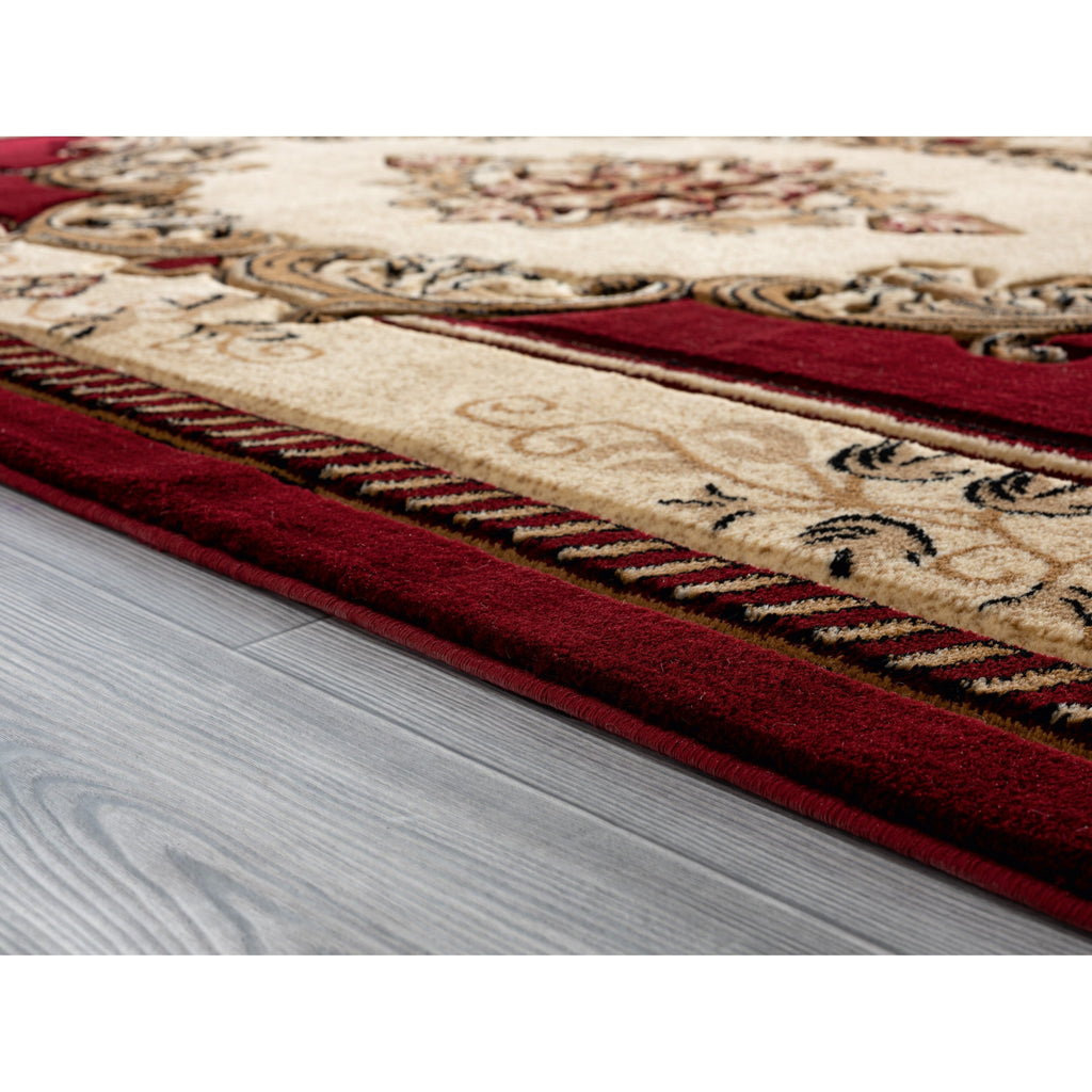 Tapis de salon Porch &amp; Den Curry sculpté à la main