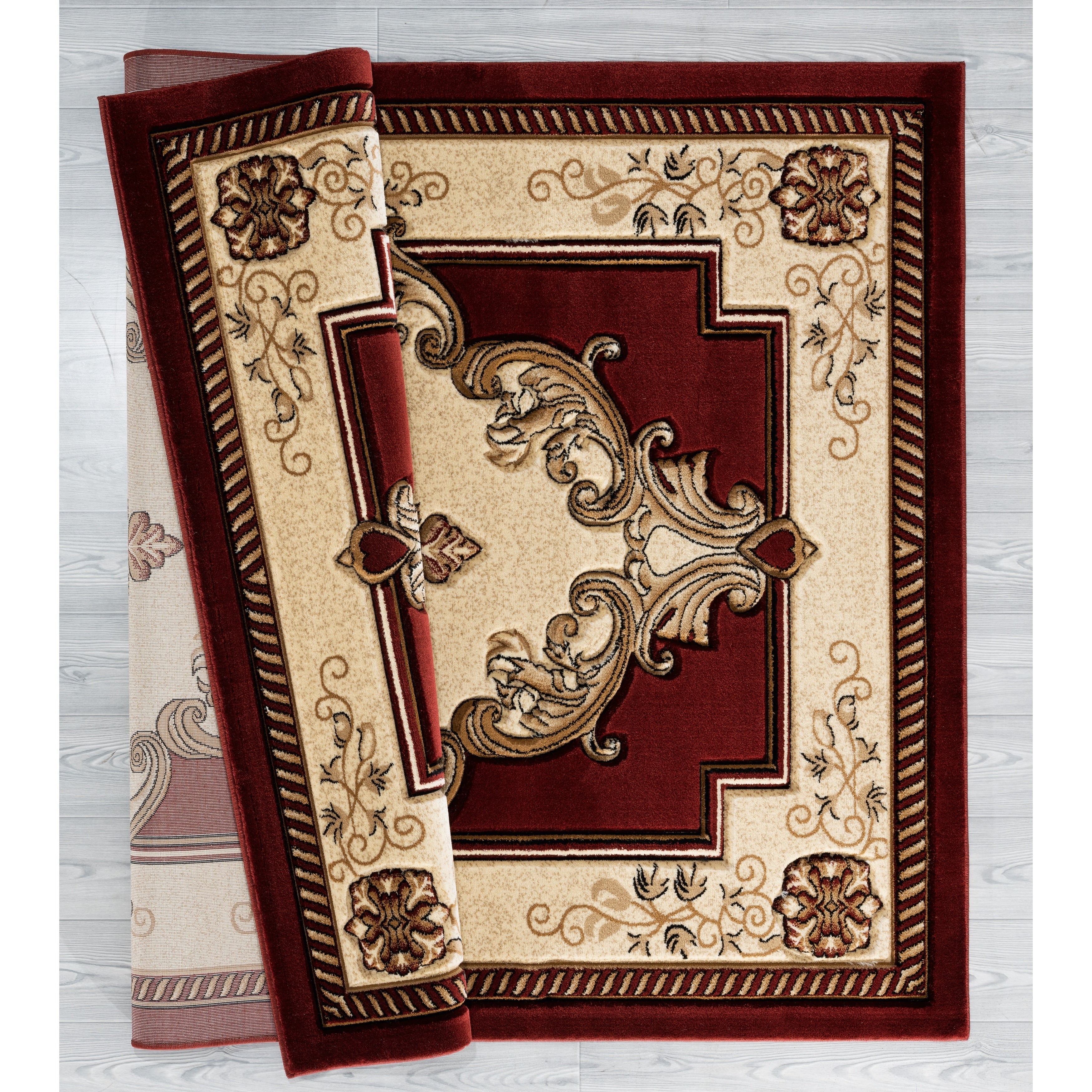 Tapis de salon Porch &amp; Den Curry sculpté à la main