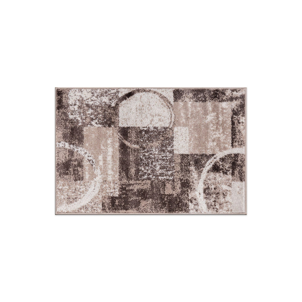 World Rug Gallery Abstract Polypropylene Machine-Made Circle Area Rug