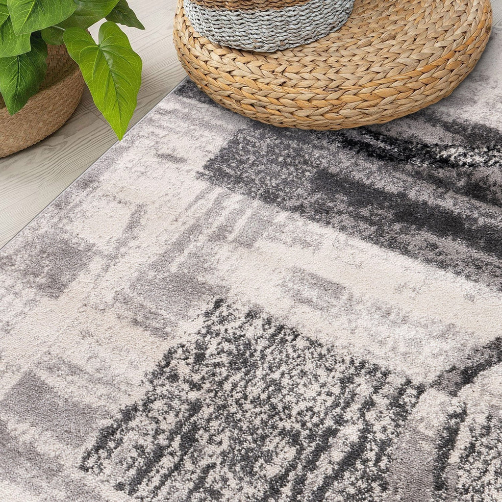 World Rug Gallery Abstract Polypropylene Machine-Made Circle Area Rug