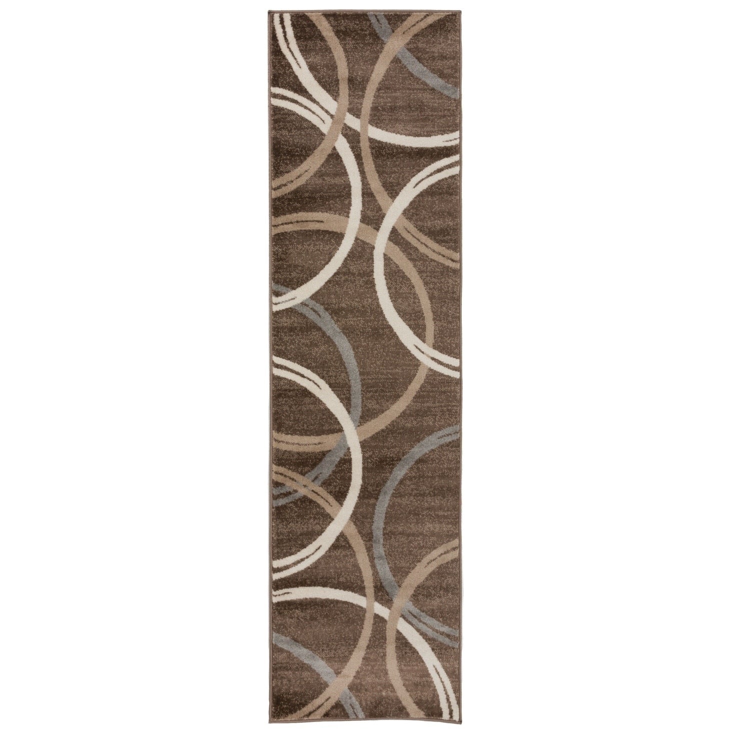 World Rug Gallery Contemporary Abstract Circles Design Area Rug