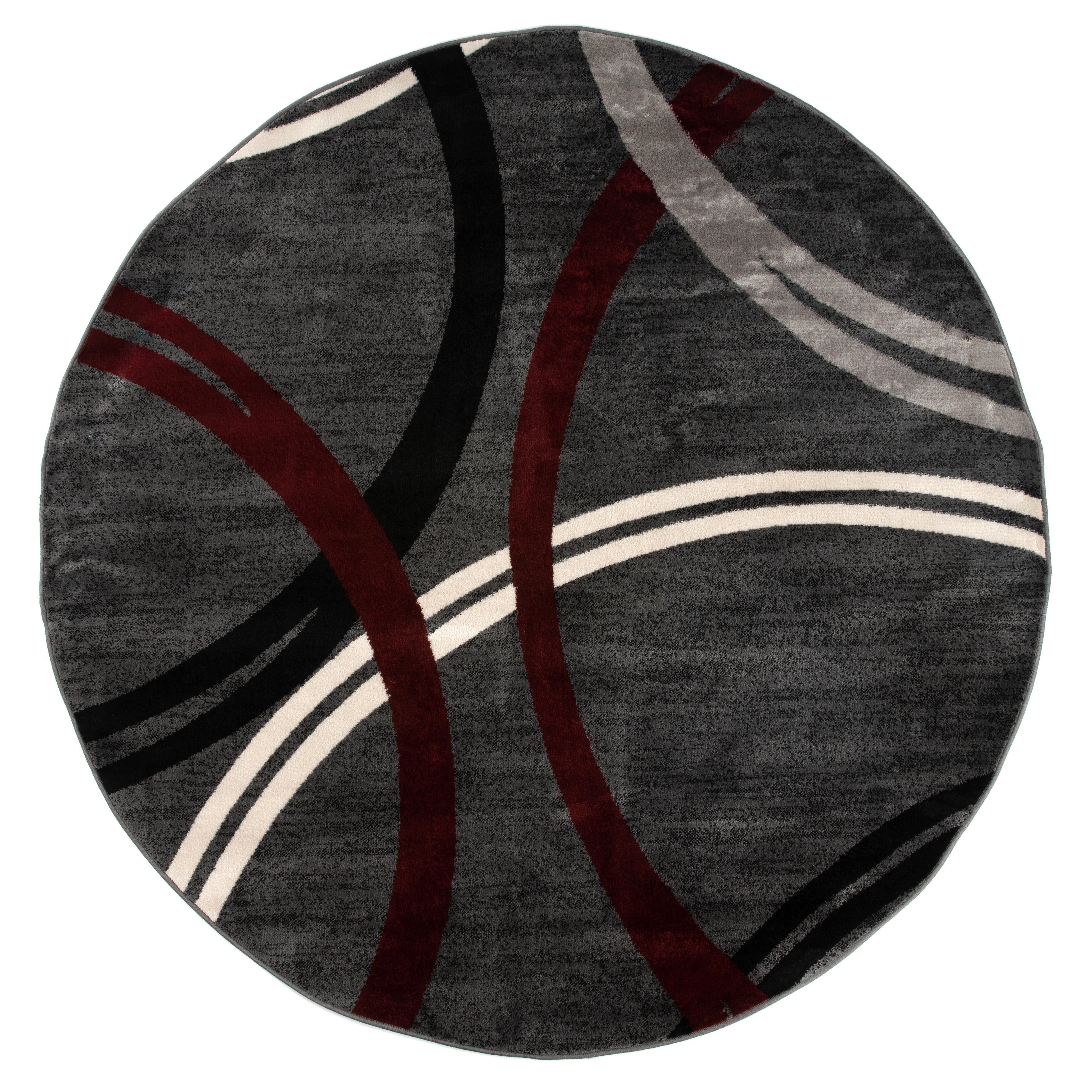 World Rug Gallery Contemporary Abstract Circles Design Area Rug