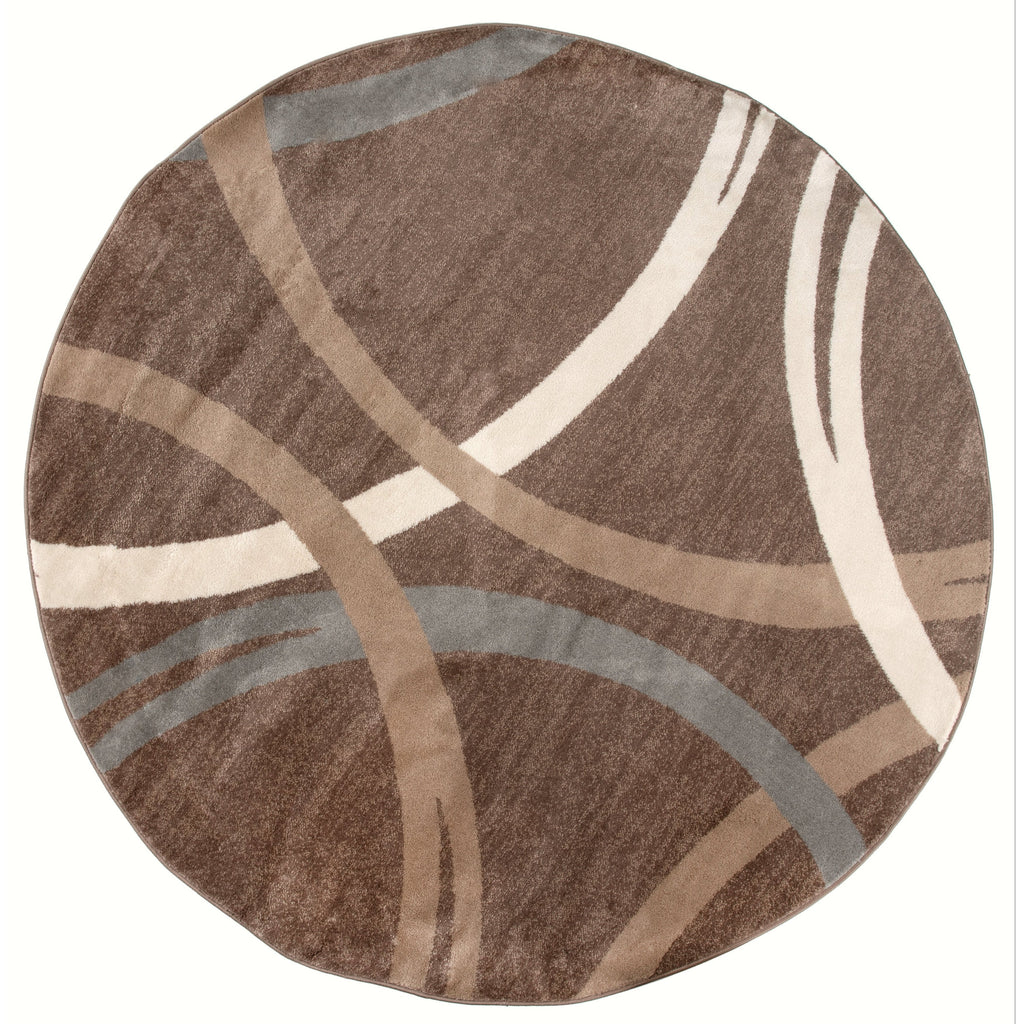 World Rug Gallery Contemporary Abstract Circles Design Area Rug