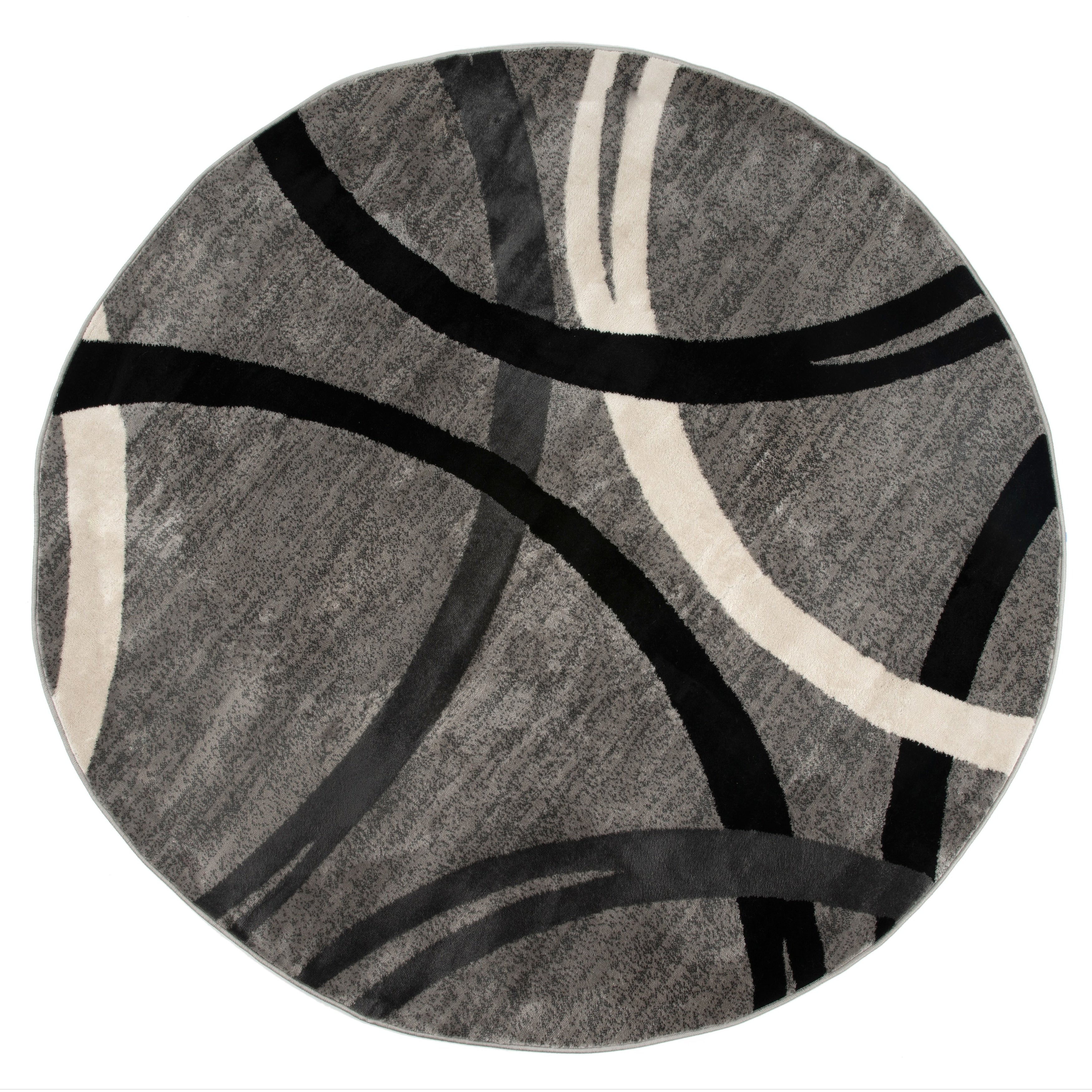 World Rug Gallery Contemporary Abstract Circles Design Area Rug