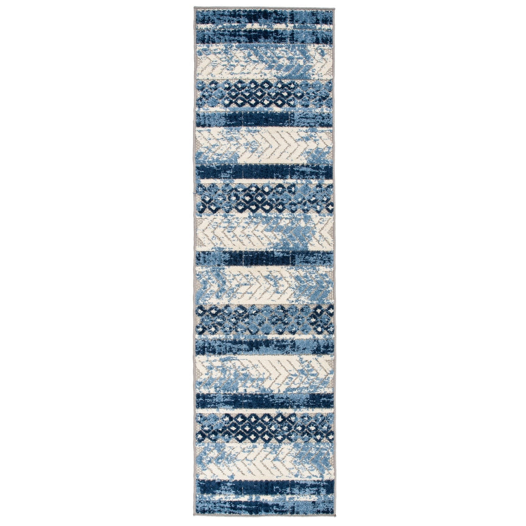 World Rug Gallery Distressed Geometric Indoor/Outdoor Area Rug