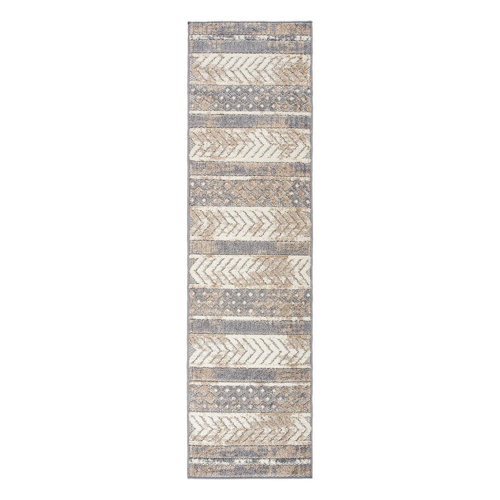 World Rug Gallery Distressed Geometric Indoor/Outdoor Area Rug