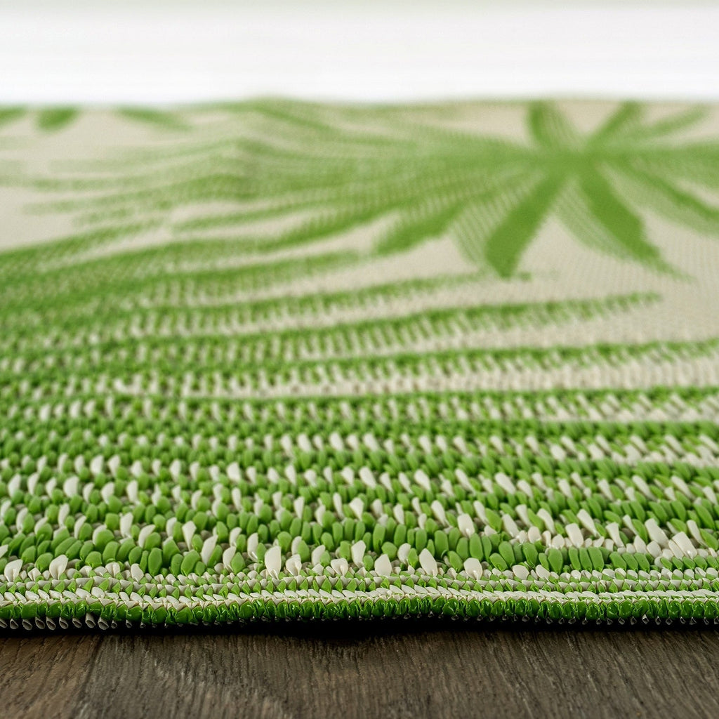 World Rug Gallery Floral Tropical Reversible Recycled Plastic Outdoor Rugs