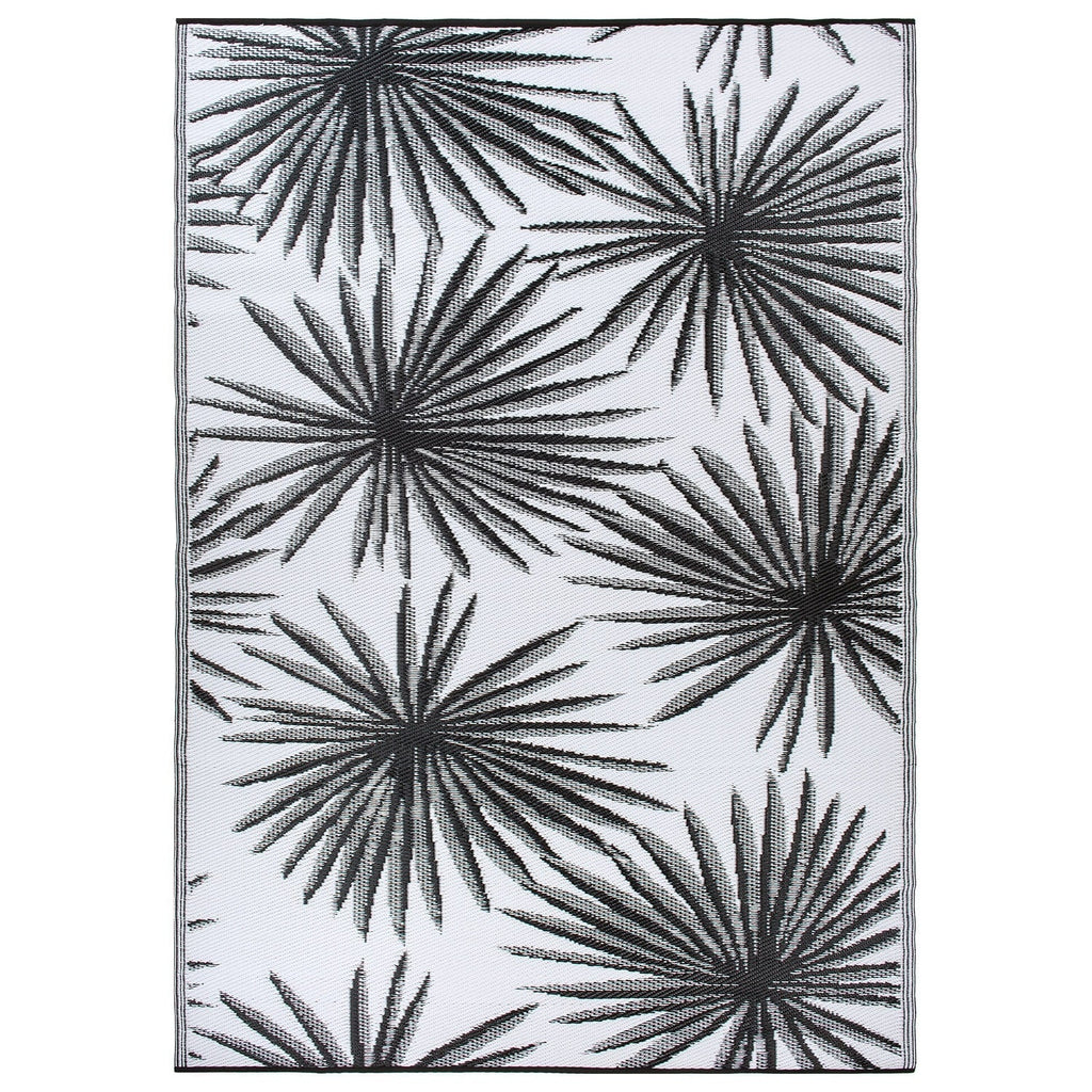 World Rug Gallery Floral Tropical Reversible Recycled Plastic Outdoor Rugs