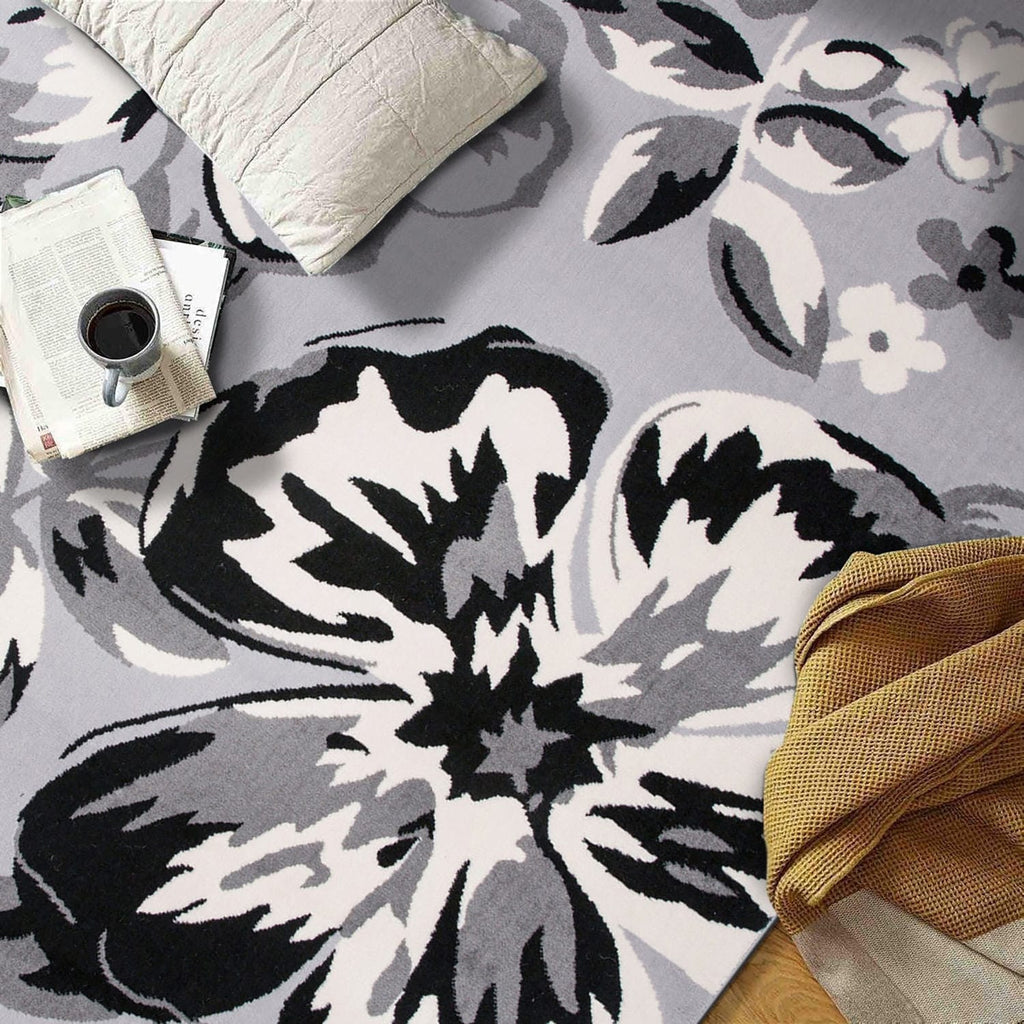 World Rug Gallery Modern Floral Design Area Rug