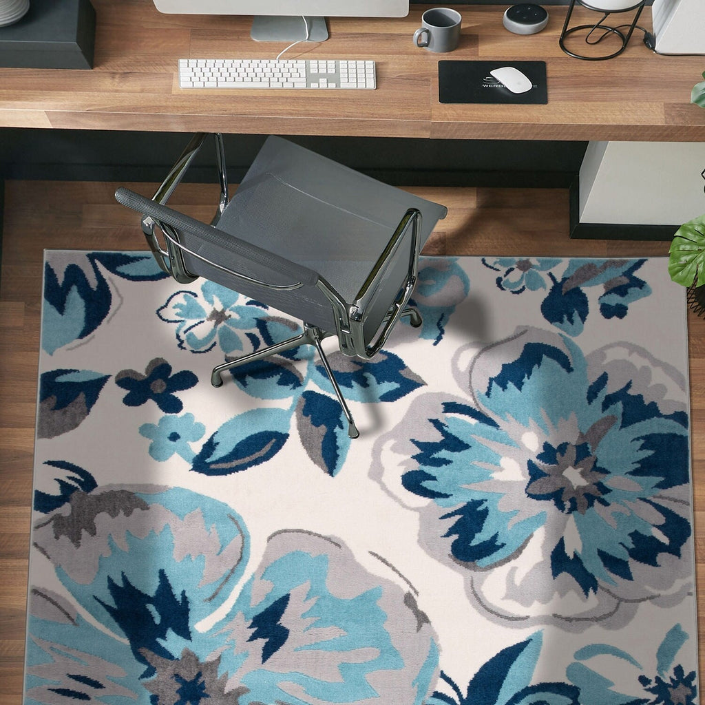 World Rug Gallery Modern Floral Design Area Rug