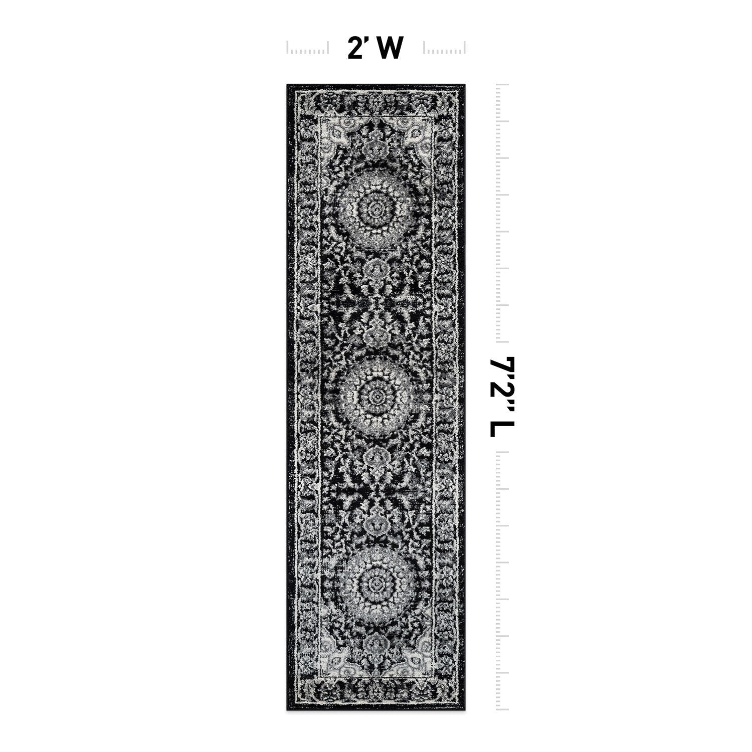 World Rug Gallery Traditional Oriental Medallion Area Rug