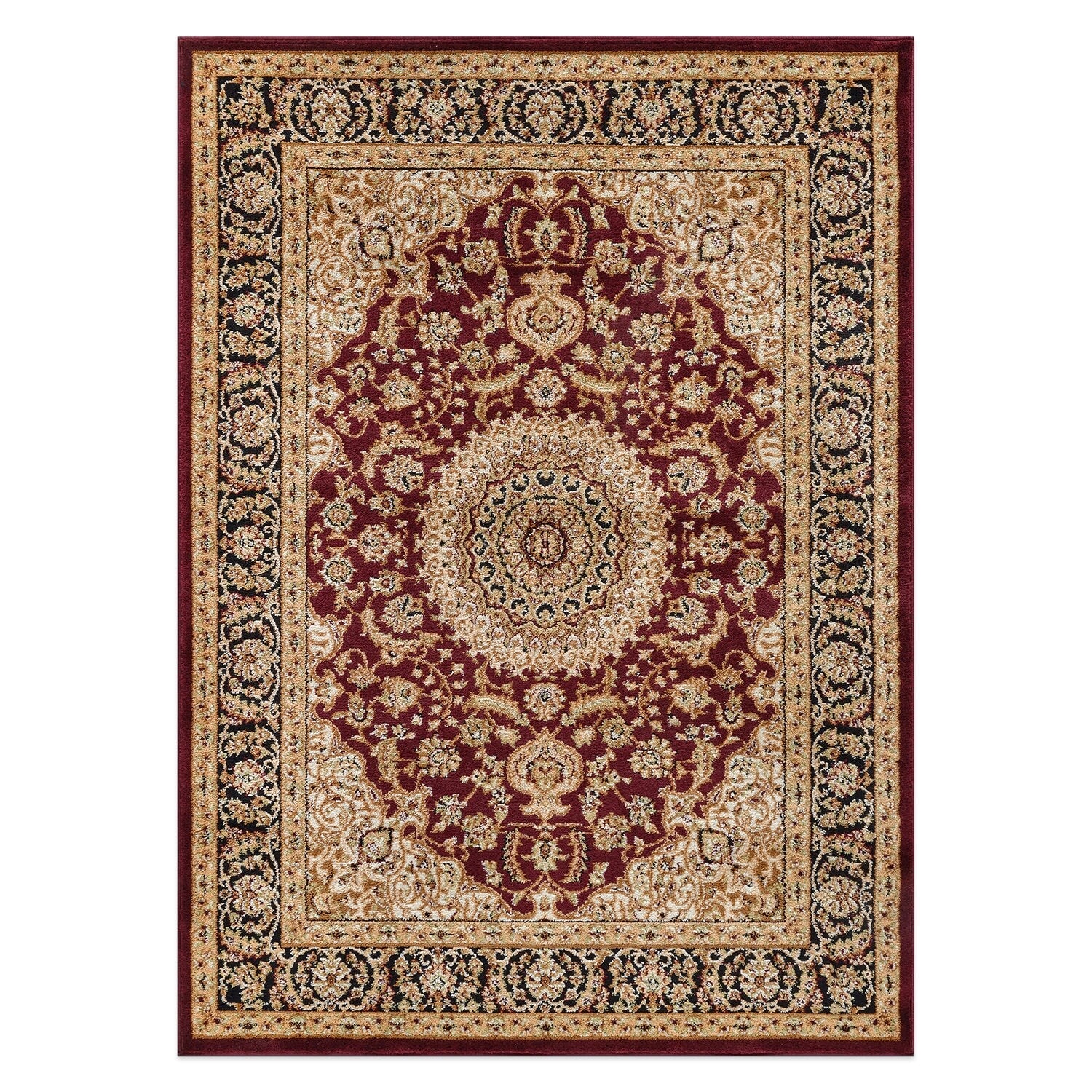 World Rug Gallery Traditional Oriental Medallion Area Rug