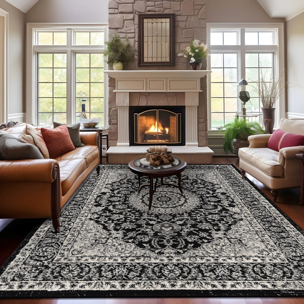 World Rug Gallery Traditional Oriental Medallion Area Rug