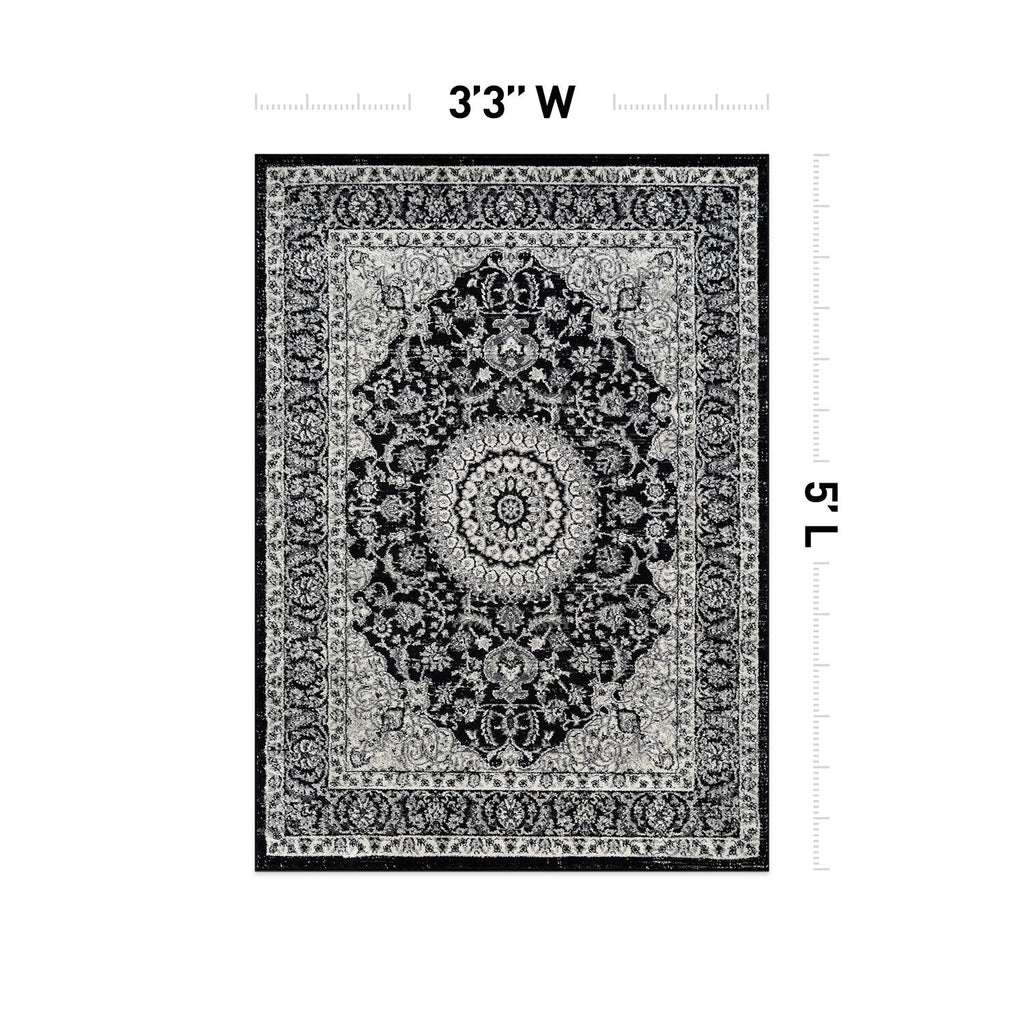 World Rug Gallery Traditional Oriental Medallion Area Rug