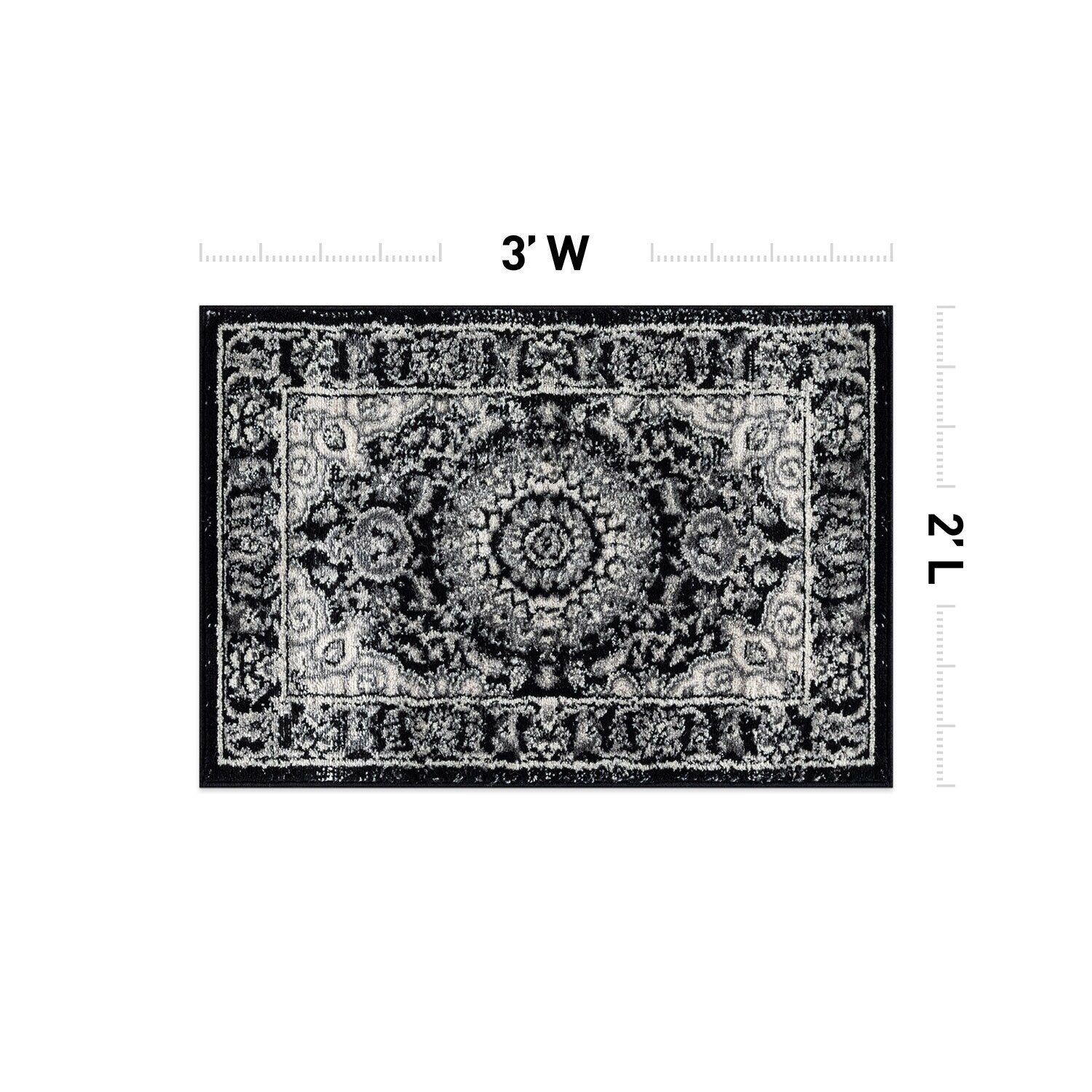World Rug Gallery Traditional Oriental Medallion Area Rug