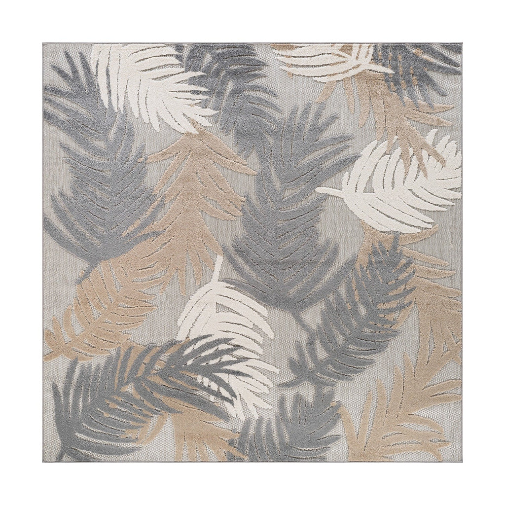 World Rug Gallery Tropical Floral Modern Indoor/Outdoor Area Rug