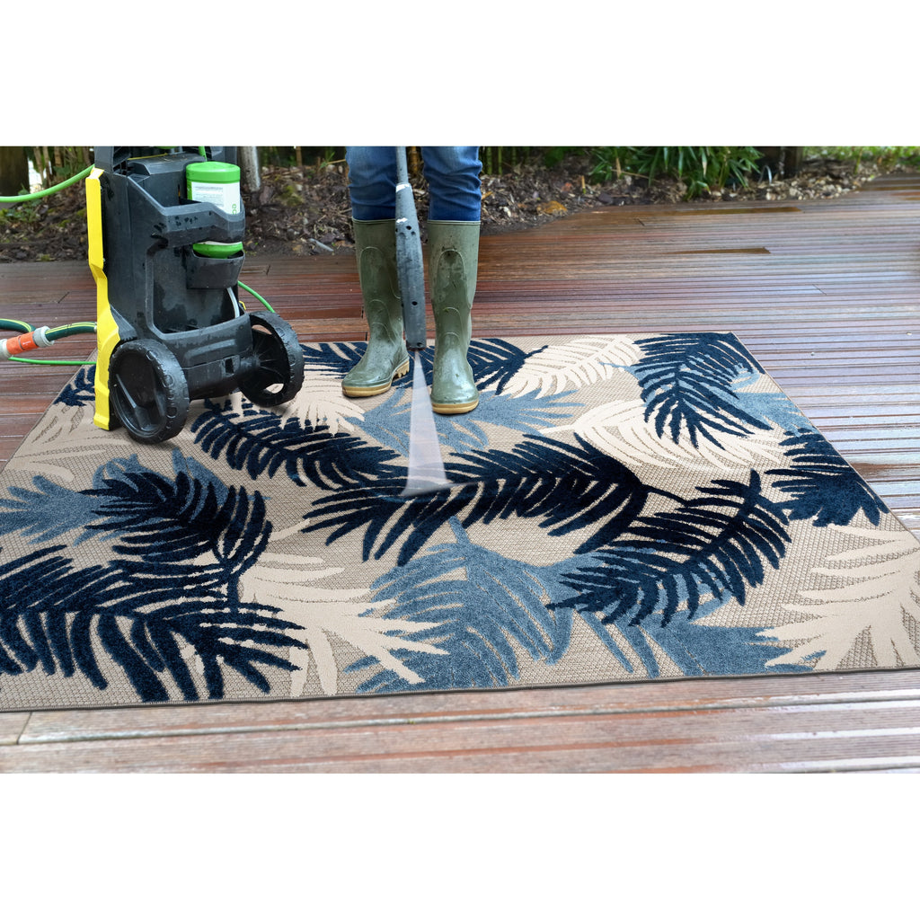 World Rug Gallery Tropical Floral Modern Indoor/Outdoor Area Rug