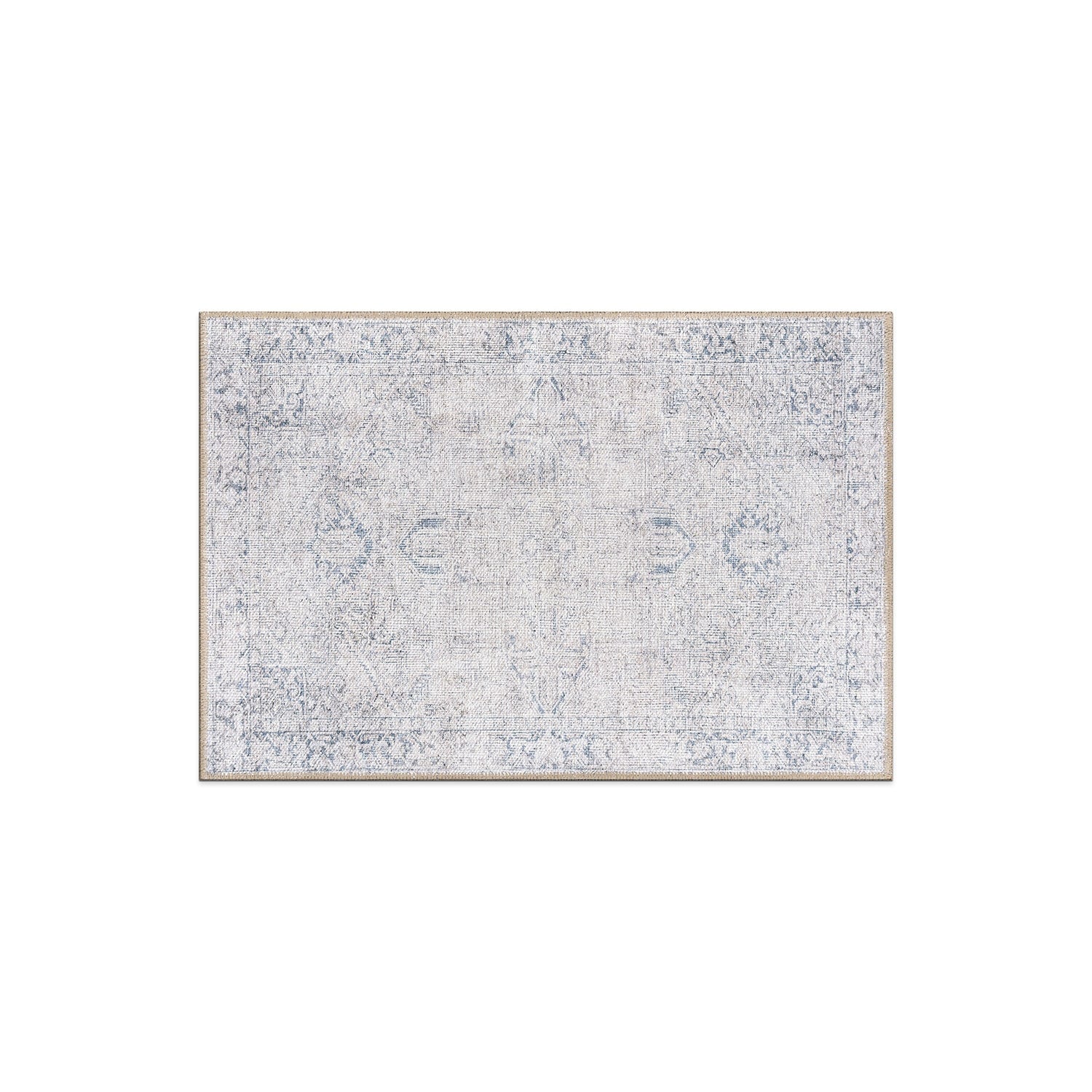 World Rug Gallery Vintage Boho Medallion Machine Washable Non Slip Area Rug